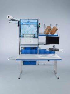 Complete packaging work station with Airwave 2 machine